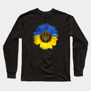 Ukrainian Sunflower Long Sleeve T-Shirt
